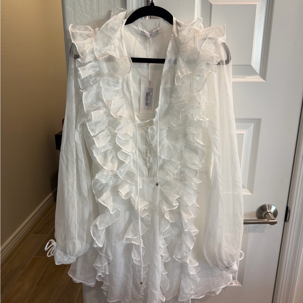 Endless Rose White Ruffled Dress